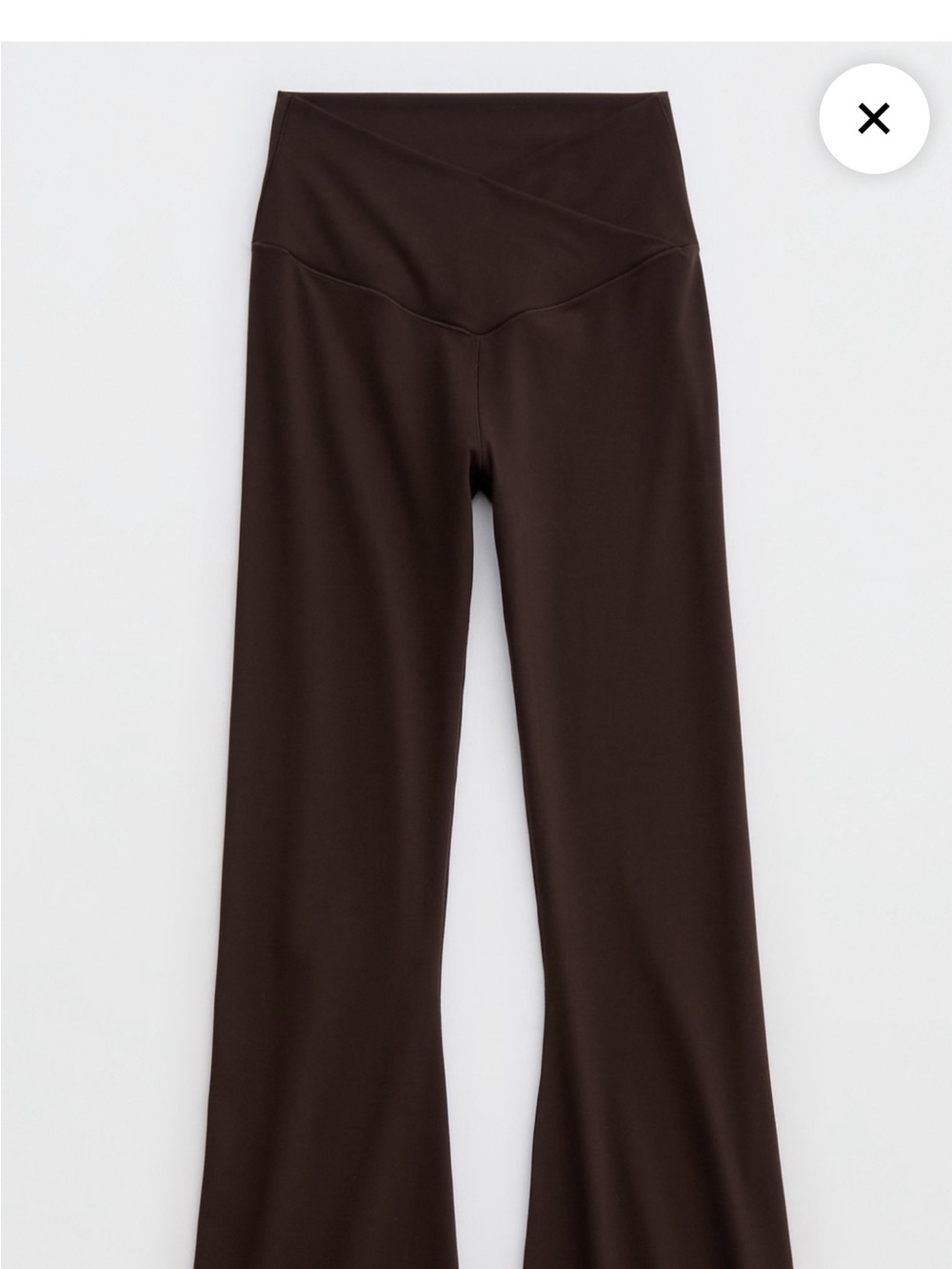 aerie Chocolate Brown Flare Pants